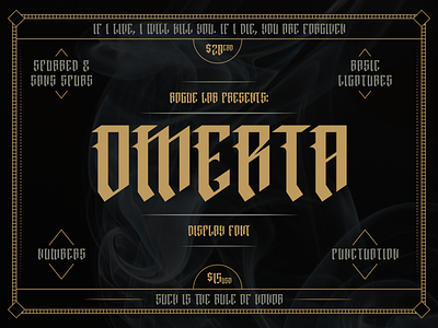 Omerta Display Font