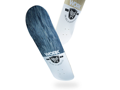 Work Skate Decks badge crest design shop deck skateboarding skateboards work