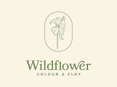 Wildflower Colour & Clay Branding branding clay flower logo painting vector wildflower