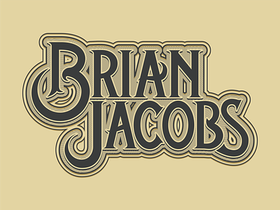 Brian Jacobs Logo brand brand identity country music logo type treatment