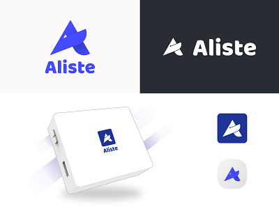 Aliste - Home Automation Startup Logo 3d app logo branding design icon logo product design typography