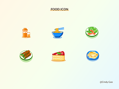 Food icon set food icon illustration