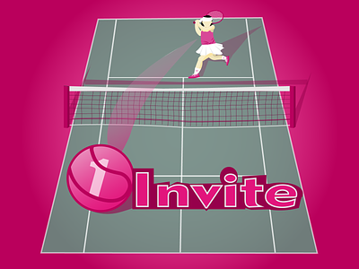 dribbble invite invitation invite tennis