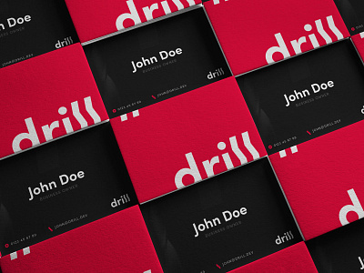 Drill | Logo & Business Card Design branding business card businesscards creative design identity illustrator logo logotype photoshop