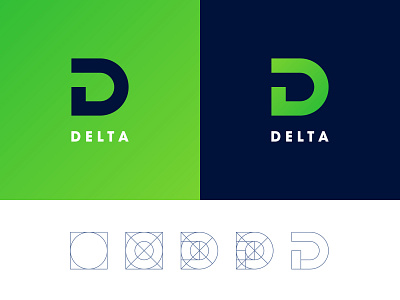 DELTA challenge identity letter logo logotype