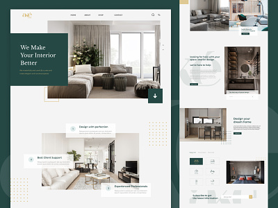 Aké Home Landing Page design interior design ux website