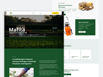 Mafita - Website Design agriculture agro design exporters importers ux website