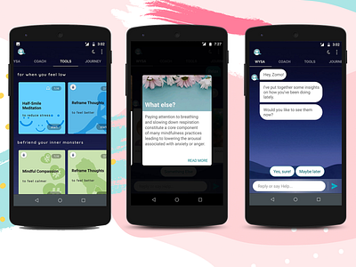 Wysa app app graphic ui ui ux design wysa
