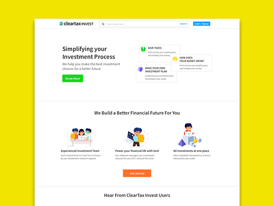 Cleartax - save homepage cleartax ui ui ux design ux designer website