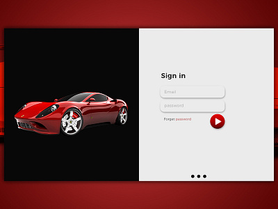 Car Sign Up app car car app illustration sign in ui