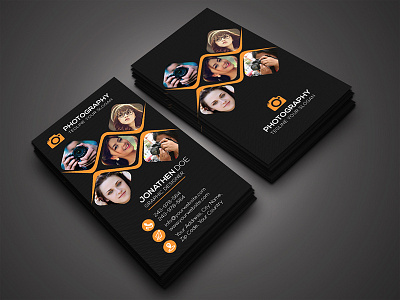 Photography Business Card by RI Shamim on Dribbble