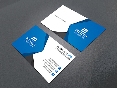 Creative Business Card brand business card corporate creative design horizontal modern personal print professional visiting