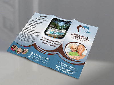 Dentistry Tri-Fold Brochure Design brand branding brochure business business card clean corporate creative dental design doctor dribbble logo modern personal postcard print professional tri fold brochure vector