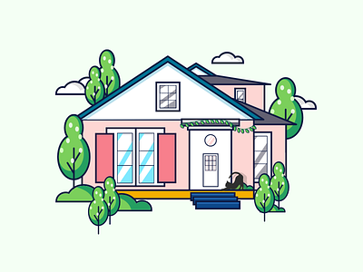 dream house house illustrations