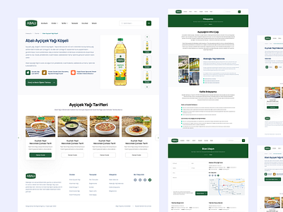 Abalıoğlu Yağ UI and UX Design