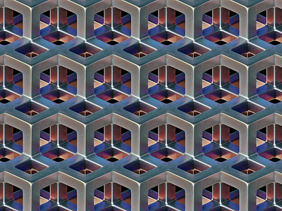 Grid Experiment depth grid hexagon hexagonal hexcells pattern test tiling wallpaper