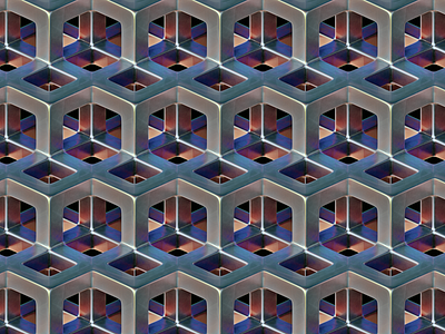 Grid Experiment depth grid hexagon hexagonal hexcells pattern test tiling wallpaper