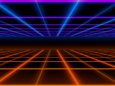 Chronic 80's Nostalgia retrowave synthwave grid futurism retro 80s