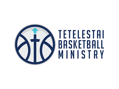 Tetelestai Logo basketball logo ministry