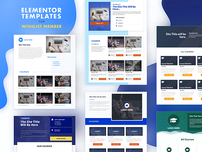 Elementor Templates for WishList Member design membership templates web design website wordpress