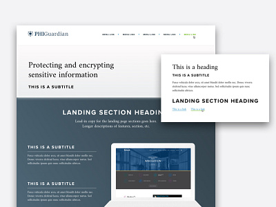 Landing Page Concept