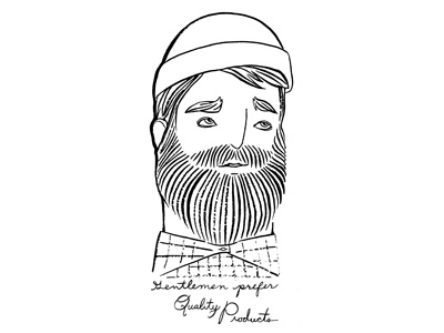 Gntlmn3 beard bearded brush character comic dude face gentleman guy hat illustration ink man manly people plaid woodsman