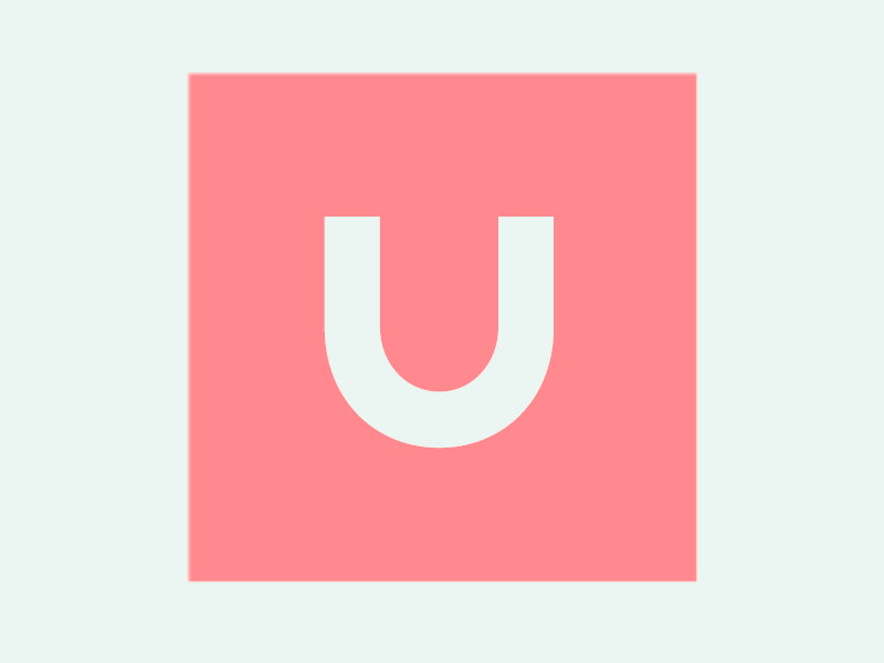 Typeface Animation: U-W 2d animated animation letters motion graphics shapes text typeface typography