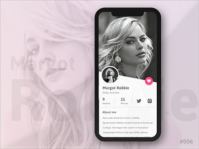 User Profile daily ui harley quinn mobile ui profile ui design user profile