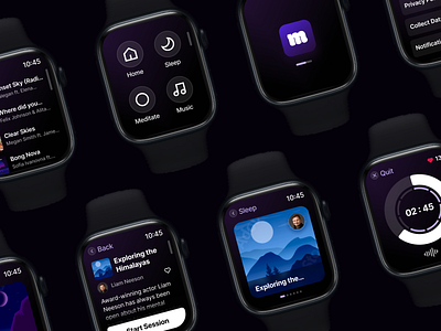 Meditate WatchOS App Design