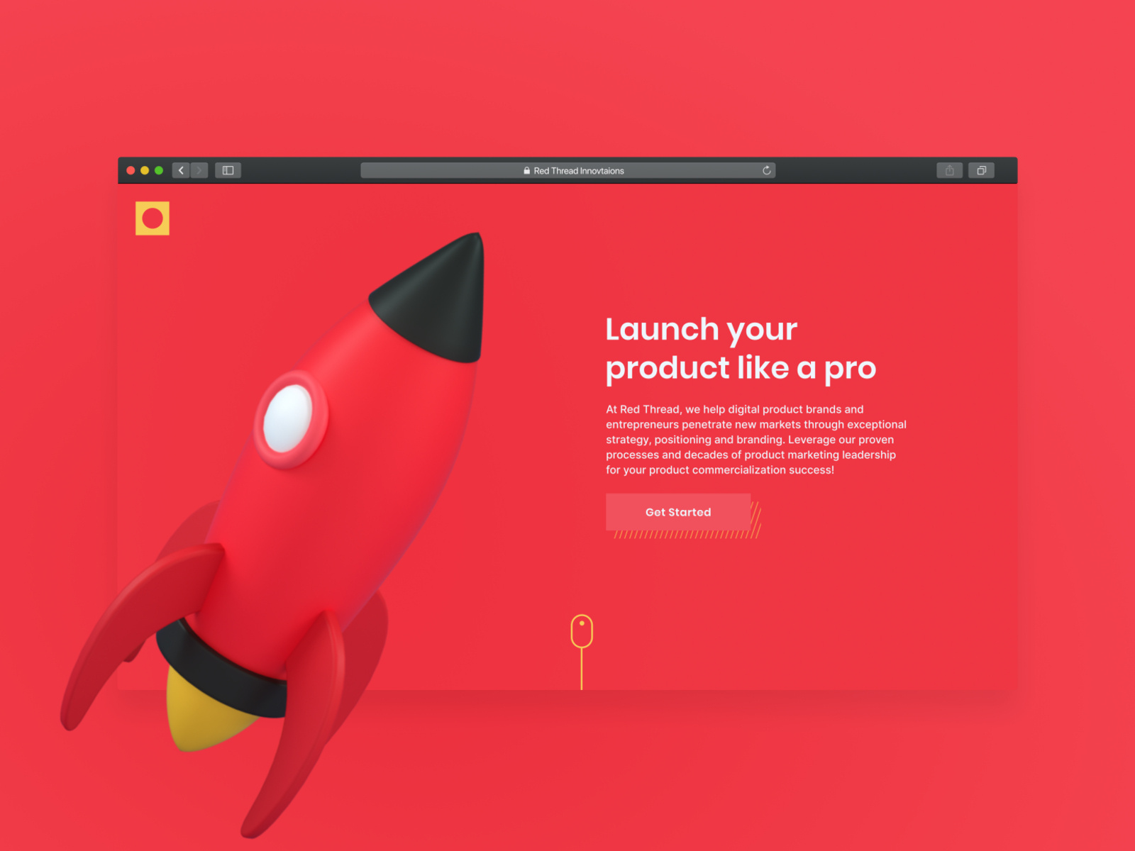 Dribbble - Landing Page.jpg by Sagar Patel