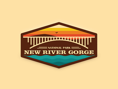New River Gorge Badge badge national park new patch river west virginia wv
