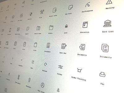 Project Icons bold details iconography icons interface line simple ui