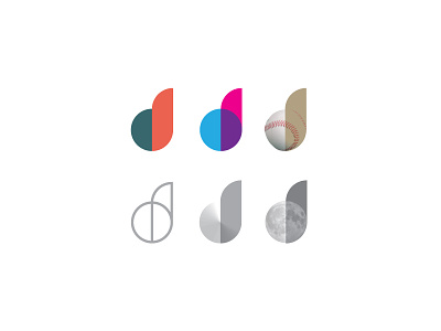 Creative brand testing brand clean d line. logo simple