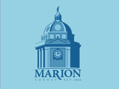 Marion WV design history logo monochrome new
