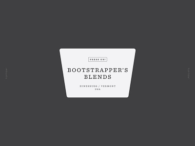 Bootstrapper's Blends branding identity logo vector