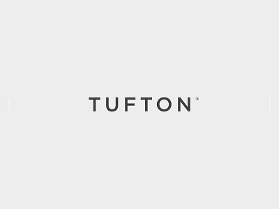 Tufton Wordmark branding identity logo typography vector