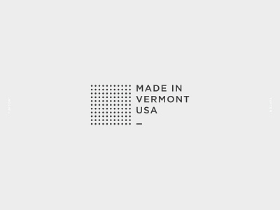 Made In Vermont USA branding identity label logo packaging vector