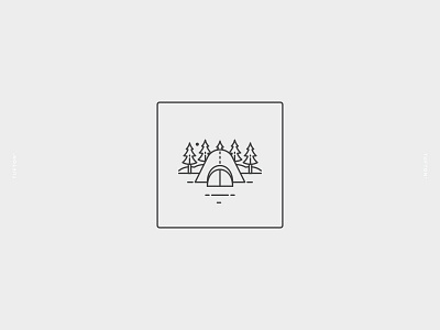 Camping Icon branding icon identity illustration vector