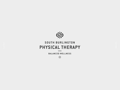 South Burlington Physical Therapy branding identity logo vector