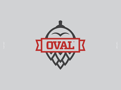 Oval Craft Brewing Logo branding design identity logo