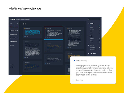 Annotation App interaction design uiux web design