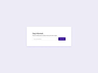Email Newsletter Subscribe Form 026 clean daily ui daily026 dailyui 026 design email figma minimal newsletter subscribe subscribe form subscripiton box subscriptions ui uidesign web web design webdesign website