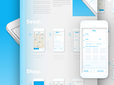TingTong app blue branding design gurgaon icon india ios iphone layout ui ux