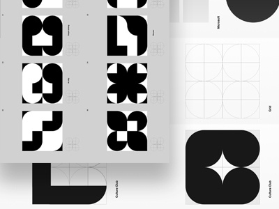 Grid logic black and white culture design exploration grid grid design icon inclusive microsoft