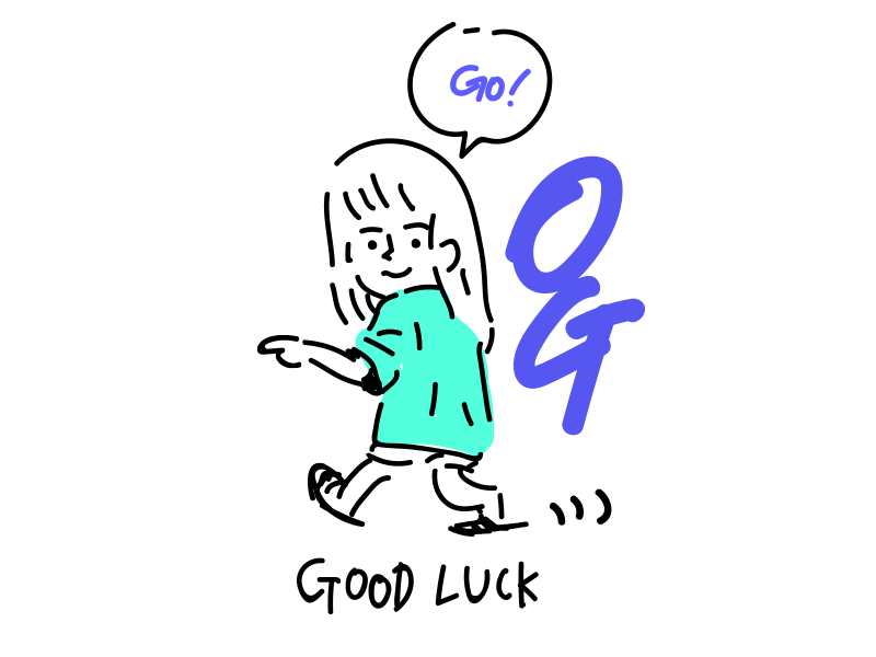 Good luck, sis. animation branding design flat illustration illustrator lettering minimal type typography vector