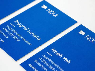 Novi - Card blue business card