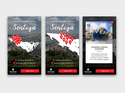 Resorts World Sentosa - Interactive Rich Media Ad design mobile ad design rich media ui