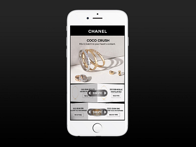 CHANEL - Interactive Rich Media Ad branding design mobile ad design rich media ui