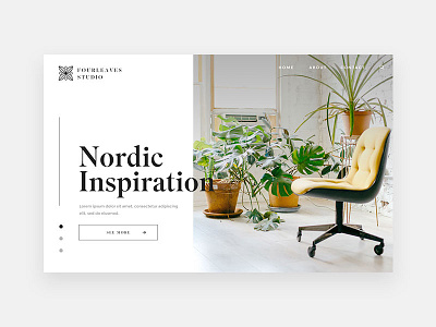 Interior Design Studio - Landing Page Exploration