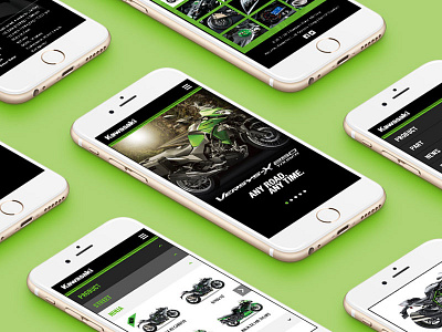 Kawasaki Indonesia - Web Revamp design mobile web design mobile website ui web design